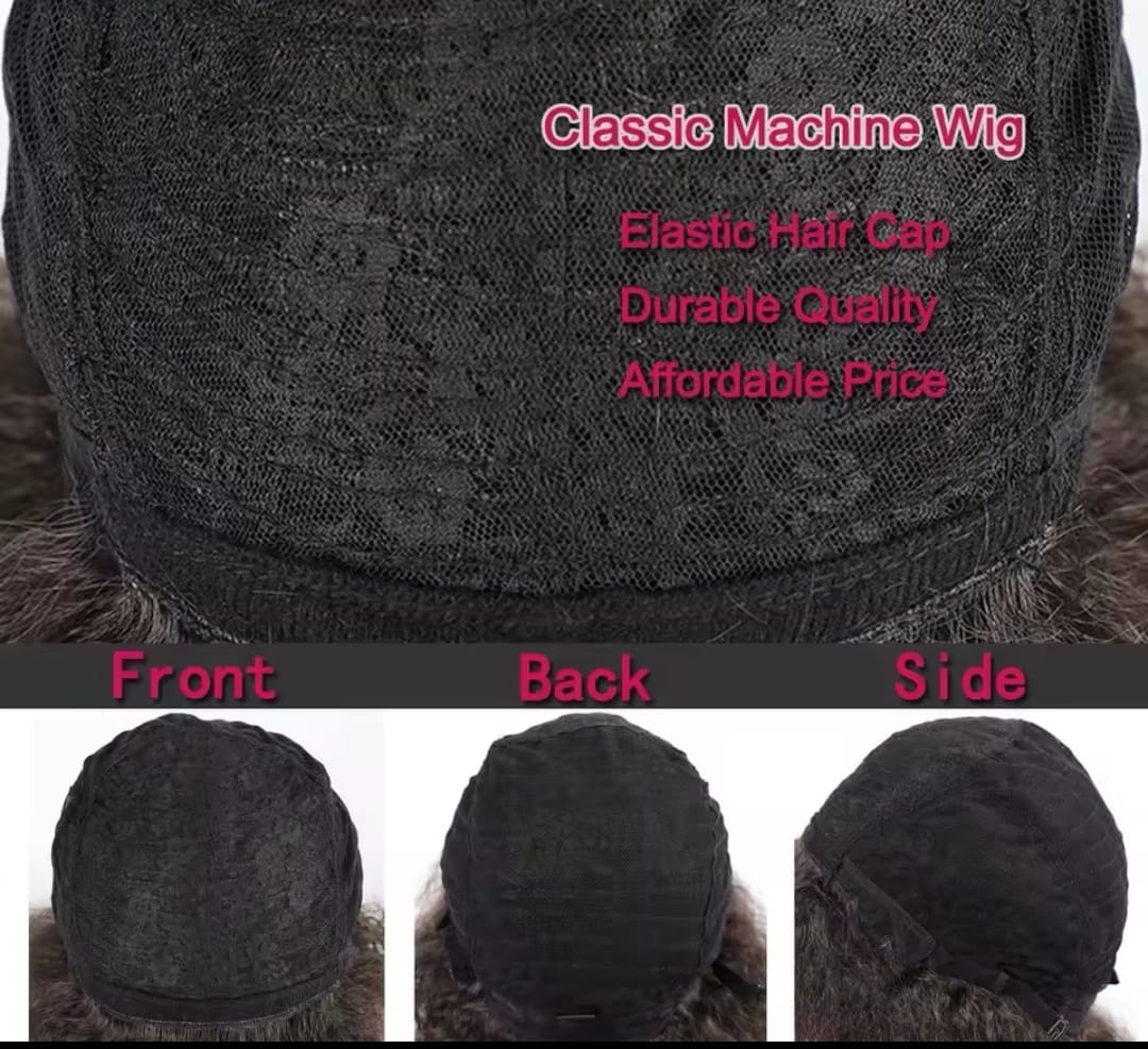 Afro Kinky Synthetic Straight Hair Wig 10"