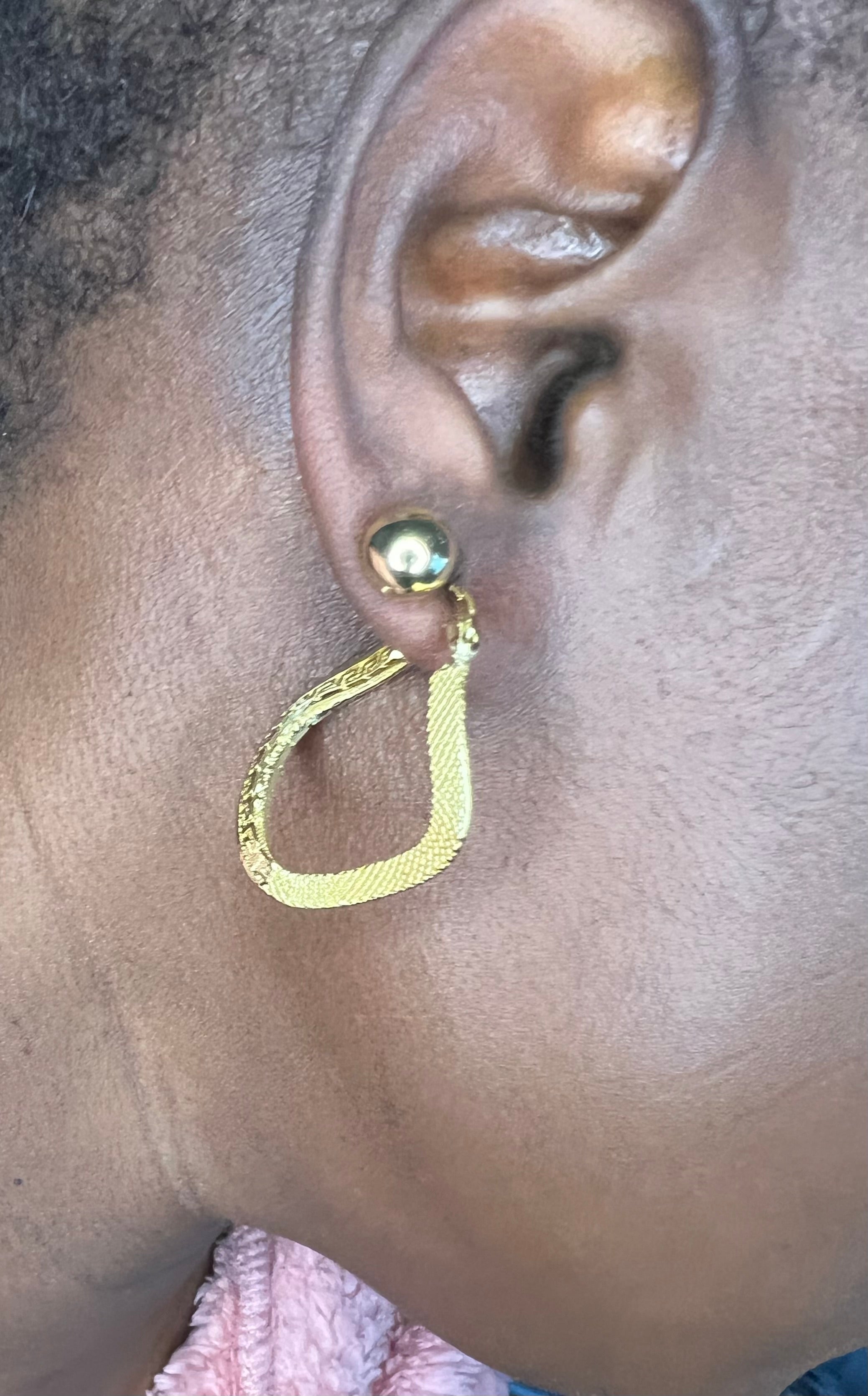 Romania Lightweight Earrings Set Gold