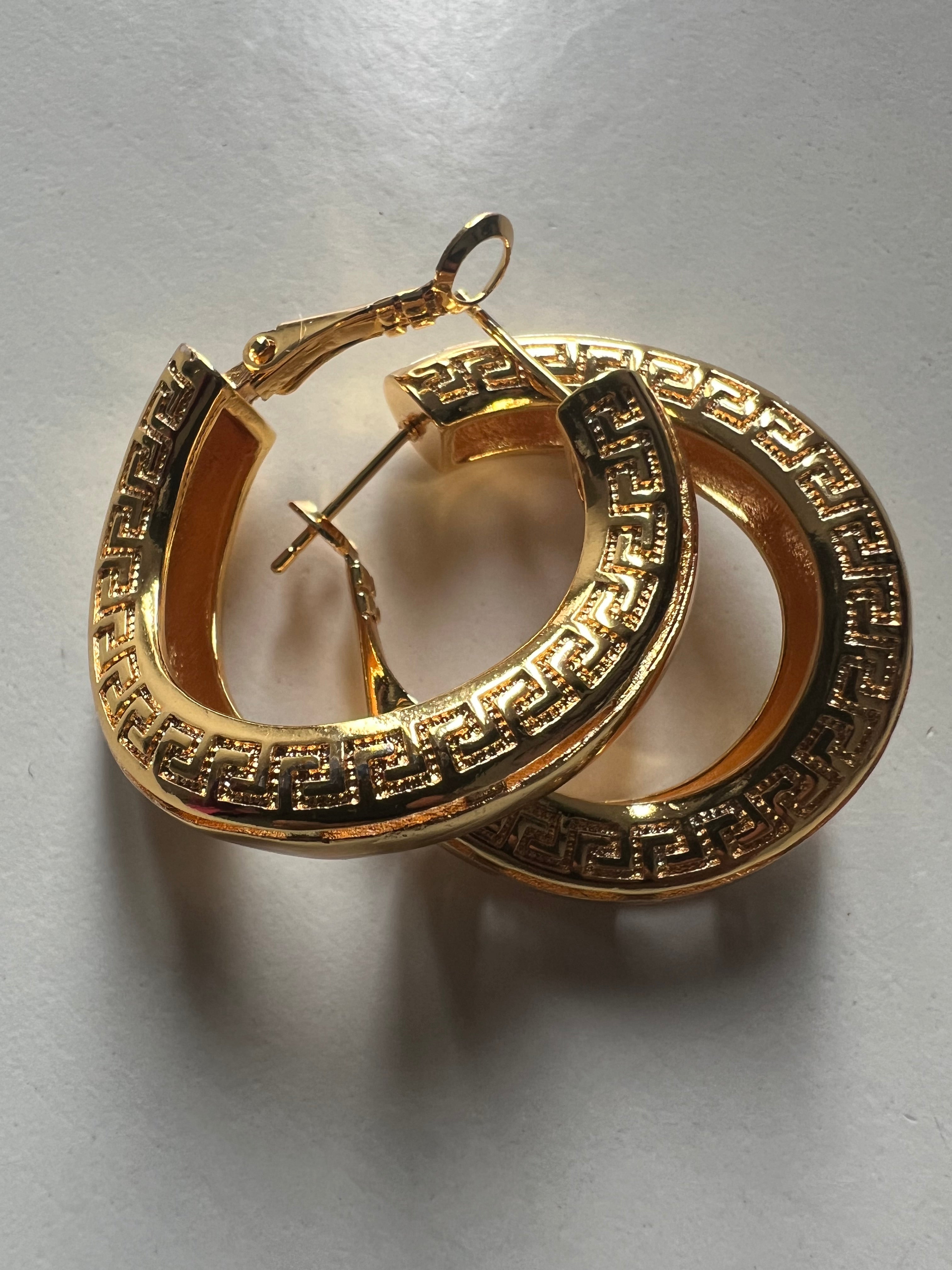 Romania Earring Gold Colour Clip Earring